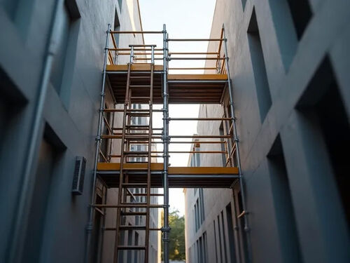 Último Blog da Empresa Sobre Kit de Andaime SPAN 400 para Espaços de Construção Apertados