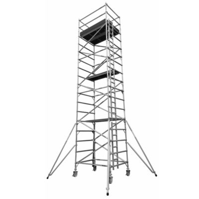 Bom preço. Torre de andaimes móveis de alumínio anodizado fácil de montar / desmontar on-line