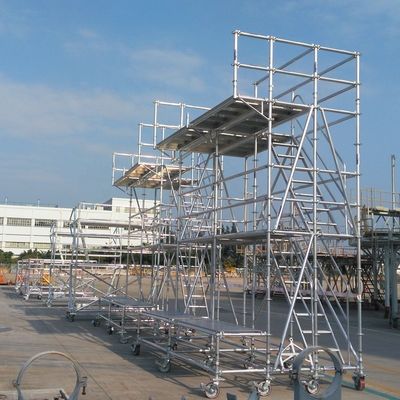 Bom preço. Torre de andaimes móveis de alumínio personalizado leve para a indústria da aviação on-line