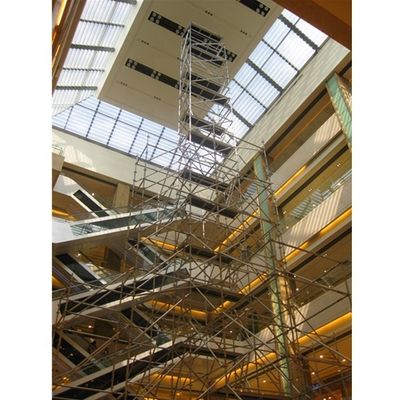 Bom preço. 50.8mm Diâmetro Alumínio andaime Torre 39m Altura 3,2m Espessura andaime Ringlock on-line