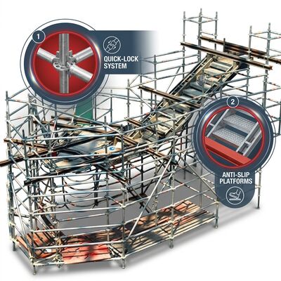 Bom preço. Anda dapat merakit menara perancah aluminium Tradesman Pro Portable sendiri, yang kompatibel dengan transportasi van dan beratnya di bawah 20kg on-line