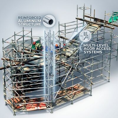 Bom preço. Manutenção de caldeiras industriais Torre de andaime de alumínio Barreira de calor radiante Deck intumescente Usina compacta on-line